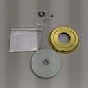 1/2" Thick Spacer for Tub Spout, Flange Trim Ring for Bath Faucet, Eschutcheon Cover Plate for Spigot with Split PVC Blocking Water, Shower Pipe Remodeling Sealer (304SUS-Gold)