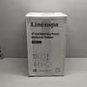 LINENSPA Memory Foam Mattress Topper - 3 Inch Gel Infused Memory Foam - Plush Feel - Cooling and Pressure Relieving - CertiPUR Certified - Dorm Room Essentials - Twin XL Size