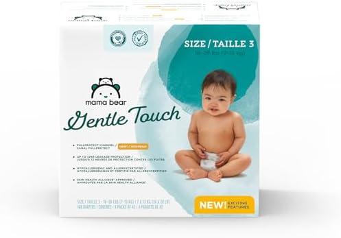 Amazon Brand - Mama Bear Gentle Touch Diapers, Size 3, 1 Pack of 42