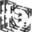 Amazon.com: WEKIS 2 Sets Anti Sag Gate Kit Heavy Duty No Sag Kit Gate Corner Brace Bracket for Wooden Fence Gate with Self-Locking Gate Latch : Tools & Home Improvement