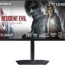 GIGABYTE - MO27U2-27" QD-OLED Gaming Monitor - UHD 3840x2160-240Hz - 0.03ms GTG - AMD FreeSync Premium Pro, G-SYNC Compatible - Type C KVM - HDMI, DP, Type-C - Height and Tilt Adjustable - Black