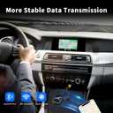 3-in-1 Wireless CarPlay Adapter, Android Auto Adapter USB A/C, Plug & Play Converter for Wired Carplay to Wireless, Fits for Cars from 2017+ & for iPhone iOS 10+ Android 11+