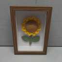 Marvogo Crochet Bouquets Photo frame, crochet sunflower, Hand-Knitted Yarns to Make Sunflower Photo frame,Home & Office for Wall Wall Decor,Desktop decoration, Pack of 2