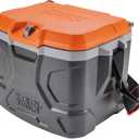 Klein Tools 55600 Work Cooler, 17-Quart Lunch Box Holds 18 Cans, Keeps Cool 30 Hours, Seats 300 Lb, Tradesman Pro Tough Box