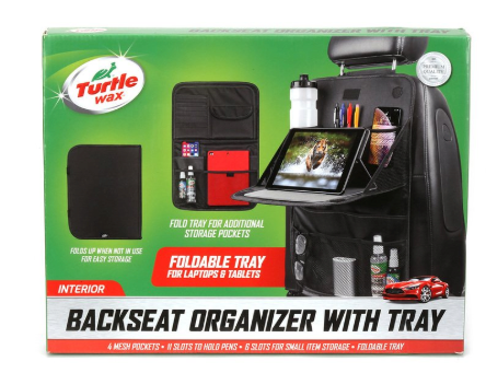 Turtle Wax Back Seat Organizer with Tray