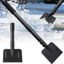 Heavy Duty Flat Shovels Ice Scraper - 67" Long Handle Winter Ice Remover Chopper for Outdoor Floor Freezer, Concrete Tile Cleaning, Metal Snow Removal Scrapers for Driveway & Sidewalk