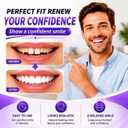 2 Pairs Veneers Teeth for Women and Men, Tooth Replacement Kit, Nature and Comfortable-KR1 (Natural Color008)