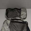 Amazon Essentials 2-Piece Packing Cubes Travel Accessories Set, Space-Saving Luggage Organizer with Double Zipper, Mesh Top, Small, Gray