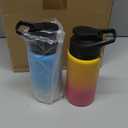 10 Pcs Reusable Aluminum Water Bottles Bulk Multicolor Outdoor Sports Water Bottles for Travel Gym Cycling Camping, Snap Lid (17oz)