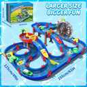 TERRAMUS 2-Tier Kids Watermill Water Table Toys, 124PCS Water Park Playset with Pump, Waterwheel, Summer Outdoor Water Toys Waterways for Backyard,Lawn,Beach,Pool,Gifts for Boys Girls Toddlers 3-5 4-8, Large