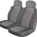 DICKIES 3003418LD, Morrisey Gray 2-Piece Seat Cover Set, Grey