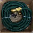 Garden Hose 25 ft NON-EXPANDABLE Water Hose, Flexible & Lightweight Kink Resistant Hybrid Hose, Leak-Proof Heavy Duty, Super Durable Fabric with 3/4" Solid Brass Connectors (Green)