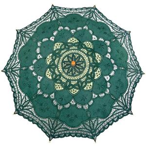 Lace Parasol Umbrella Vintage Wedding Bridal Lace Umbrella for Decoration Photo Tea Party 32 Inch Adult Size