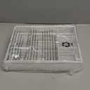 Marbrasse Expandable Desk Drawer Organizer, Mesh Drawer Organizer Tray with 10 Adjustable Compartments, Desk Organizers and Accessories, 5 Dividers Drawer for Office Supplies, Makeup & Vanity (White)