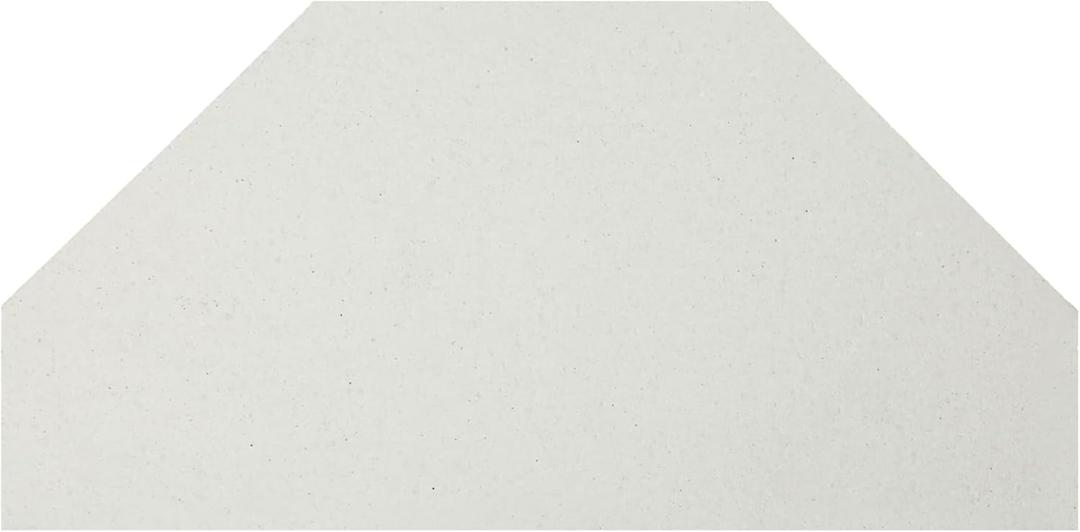 Weysat 1 Pcs 15.5" x 5/8" Thick Half Octagon Kiln Shelf Fires up to 2282f for Glass Fusing and Ceramics, Use in Most Kiln