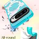 Cute for Google Pixel 9 Pro XL Case - Compatible with Magsafe Magnetic Ring Holder Stand Kickstand for Women Girls Girly Funny Fashion TPU Phone Case, Moon