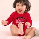 BesserBay First Valentines Baby Bodysuit 100% Cotton 0-12 Months