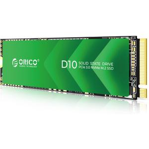 ORICO 2TB M.2 NVMe SSD, PCIe Gen3x4 2280 SSD - Up to 3600MB/s, Internal Solid State Drive with TLC NAND Flash, Compatible with Raspberry Pi 5 Desktop Laptop - D10