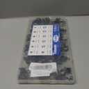 Tnisesm 140 Pcs 12Values 6-22mm Spring Hose Clamp Assortment kits Silicone Vacuum Hose Action Low Pressure Air Clip Clamp hoses clamps sleeving(Black)