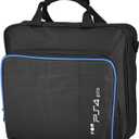 Zerone Portable Carrying Bag Travel Shoulder Bag Storage Case for PS4 Pro Black