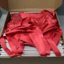 Glenmal 36 Pcs Christmas Gift Baskets Empty Kraft Christmas Paper Baskets Bulk with Handles 9.8 x 6.5 x 4.3 Inch Waterproof Reusable Gift Bag for Xmas Holiday Packaging Supply(Santa Claus,Red)