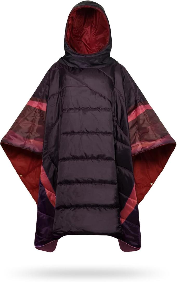 Camping Blanket,Hoodie Blankets Poncho Outdoor Waterproof Windproof Warm Durable & Portable for Stadium, Concerts, Car,Travel, Beach, Picnic, Grass,75 * 57 inch