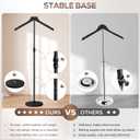 Mannequin Torso, 30 to 41 Inch Height Adjustable Shirt Display Stand for Vendors Shop Graduation Party, Stable Ease Assembly Dress Form Clothes Garment Rack, Jacket Coat Hanger Stand, Black
