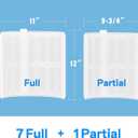 Cryspool® 1002 DE Filter Compatible with PFS1224, FS-2002, FC-9520, Pro-Grid DE2420, 59001100, 7 Full + 1 Partial, 24 Sq.Ft DE Grid Swimming Pool Filter Cartridge, 1 Set