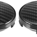 X AUTOHAUX 4pcs 60mm 61mm Wheel Center Hub Caps Hubcaps Covers Universal Rims Hub Cap Parts for Car Black 2 pcs