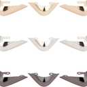 GORGECRAFT 6PCS 3 Colors Metal Shoes Pointed Protector Hollow High Heels Toe Cap Elegant High Heels Tip Cover Durable Shoes Tips Cap for Shoes Protection Repair Decoration