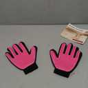 DELOMO Pet Grooming Gloves, Upgrade Version with Enhanced 255 Silicone Grooming Tips, Hair Remover Mittens for Dogs & Cats, Bath Brush, 1 Pair (Pink)