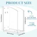 Leinuosen Clear Acrylic Sterilization Pouches Rack Organizer Wall Mount Dispenser Holder for 3.5 x 10 Inch Sterilization Pouches