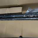 Curtain Rods 36-91 Inch, Black 1 Inch Adjustable Heavy Duty Curtain Rods for Windows, Decorative Modern Window Treatment Rod, Telescopic Splicing Metal Drapery Pole, Easy Installation