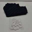 Navy Blue Shower Curtain Fabric Boho Shower Curtain Cloth Textured Tufted Chevron Elegant Shower Curtains Waterproof for Bathroom 72 x 72