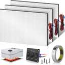 Boltigen 3pcs RV Water Tank Heater Pad, 12V/13.5V Thicker Heating Anti-Freeze Pad Kit with Automatic Thermostat & On/Off Switch for RV Holding Tanks Up to 50 Gallons, Camper, Trailer, Boat, Motorhome