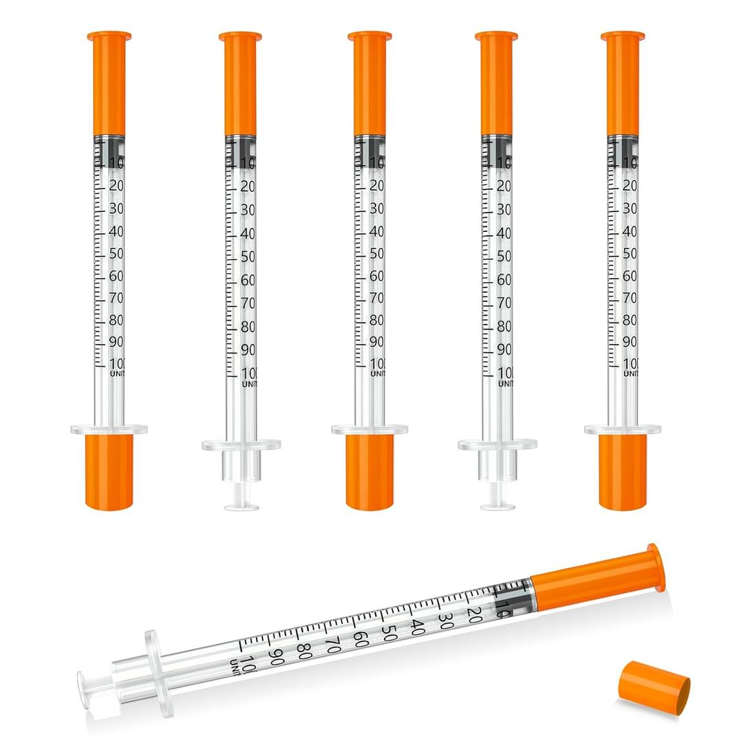 1 ml/cc Jeringa 29G 5/16 Inch, Individual Package 100 Pack