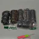 Tight Afro Kinky Bulk Hair 100% Human Hair For DreadLocks,Twist Braids Hair,6pieces/package,Off Black #1B 8Inch
