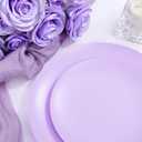 EI 150pcs Purple Plastic Plates for Party,Fancy Disposable Plates,Heavy Duty Plastic Dinnerware Set for Wedding,Easter,Afternoon Tea Party
