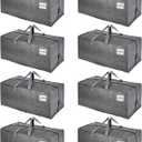 VENO 8 Pack Heavy Duty Moving Bags with Backpack Straps, Zippers & Handles, Extra Large Packing Bags for College Dorm Essentials, Moving Supplies Alternative to Cardboard Moving Boxes