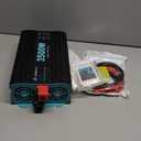 Pure Sine Wave 3500W Power Inverter 12V DC to 120V AC for RV, Truck, Home, Off-Grid, Solar, Inverter with 3 AC Outlet, 30W USB-C, 5V 3.1A USB, Hardwire Port, 15FT Remote Control, Surge 7000W