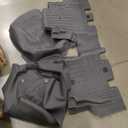 Falafa Floor Mats Fits for Jeep Wrangler JL Unlimited 4 Door 2018-2025(Not Fit for JK or 4XE) All Weather TPE Custom Heavy Duty Floor Liners Includes 1st & 2nd Row Car Mats, Black