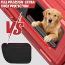 Surfcabin Dog Car Door Protector 20% Larger Design for Trucks & Large SUVs, 2 Packs PU Material Thickened Waterproof Door Panel Covers, Protects Doors from Dog Scratching