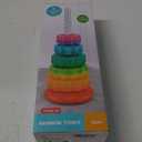 Baby Spinning Stacking Toys for Toddlers 1-3, Rainbow Ring Stacker Montessori Toys for Babies 6-12 Months, 1 2 3 One Year Old Girl Boy Christmas Birthday Gifts, Autism Sensory Learning Toy