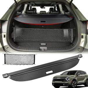 Cargo Cover for Kia Sportage 2025 2024 2023 Accessories, Retractable Trunk Cover Privacy Security Screen Luggage Shield Shade for 2023 2024 2025 Kia Sportage Accessories(Leather)