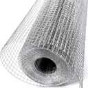 Hardware Cloth 1/4 in. x 4 ft. x 50 ft. 23-Gauge, Sturdy Chicken Wire Mesh Roll for Secure Welded Wire Fencing, Ideal for Garden and Gopher Control Solutions (Silver)