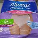 Always Discreet Adult Diapers for Women, Incontinence Underwear, Postpartum Essentials, Disposable Briefs, Max Absorbency, Bladder Leak Protection, Small/Medium, 84ct
