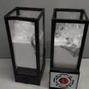 2 Pack Large Porch Lights with GFCI Outlet, Dusk to Dawn Motion Sensor Outdoor Lights, 2 Lighting Modes Waterproof Anti-Rust Wall Sconce Lantern, Outside Light for House, 14.62 Inch (Black)