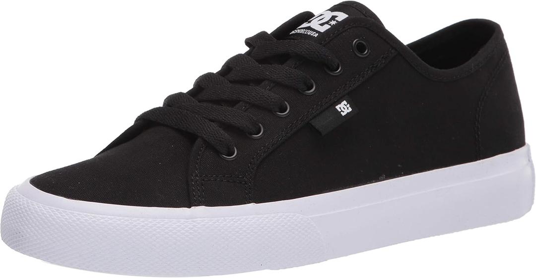 DC mens Manual Skate Shoe, Black/White, 9 US