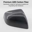 for Tesla Model Y Juniper Mirror Covers, Guard Covers Protector for Model Y Exterior Accessories (Matte Carbon Pattern)
