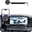 Phone Holder for Chevy Silverado 1500/2500/3500 (2022-2025 2026,13.4" Screen)/GMC Sierra,MagSafe Car Mount,15W Magnetic Wireless Charger,360 Rotating,Hands Free,Car Accessories Interior,2023 2024